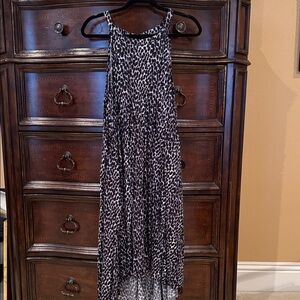 Torrid Black and White Asymmetrical Dress